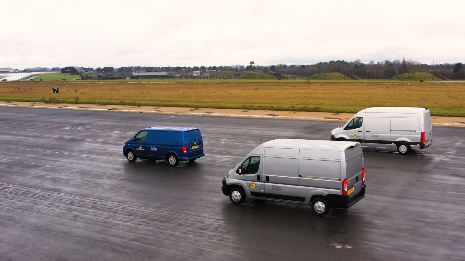 Commercial Vans tested at the Thatcham Research active safety facility 2