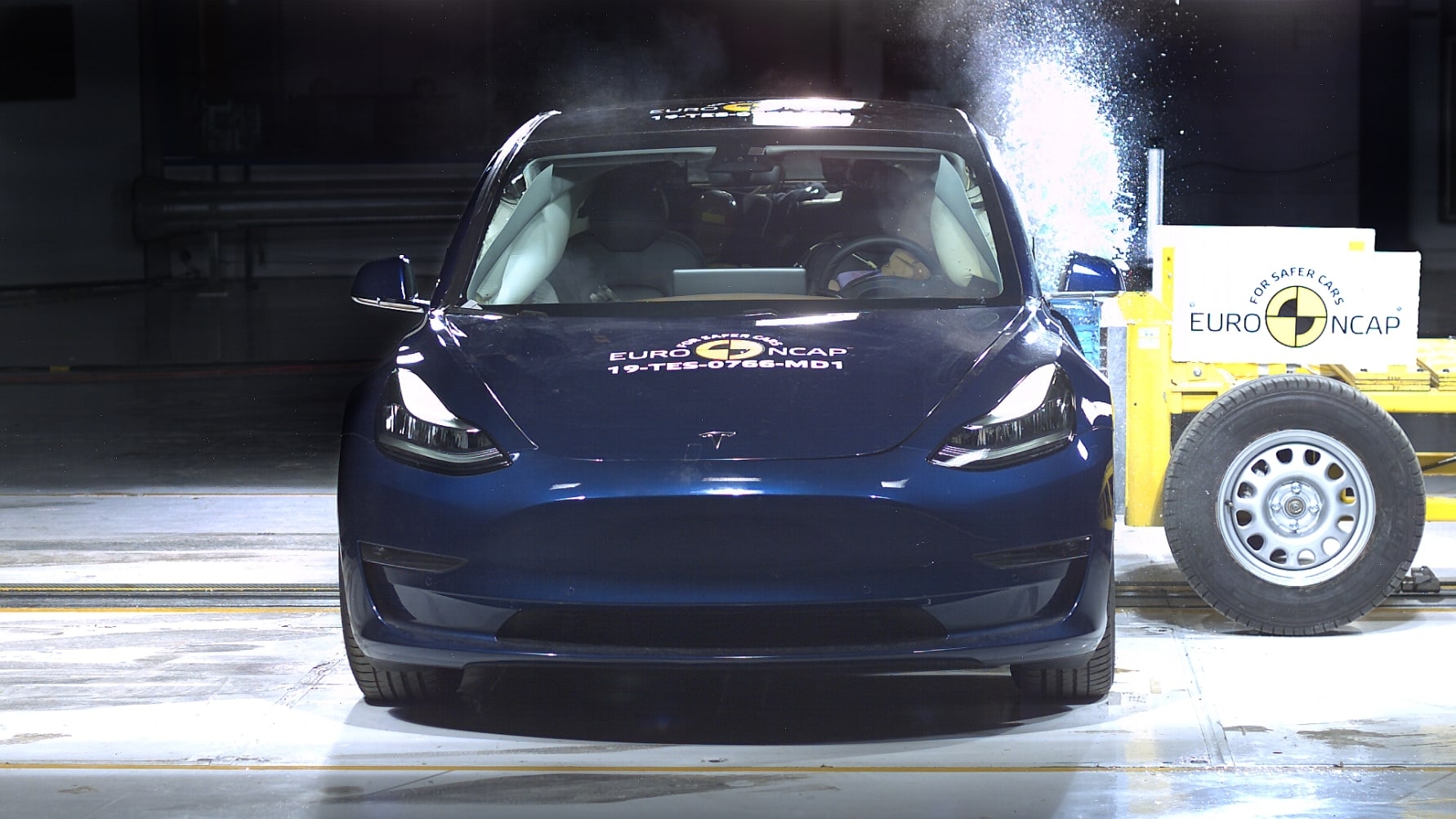 Tesla Model 3 Side crash test June 2019