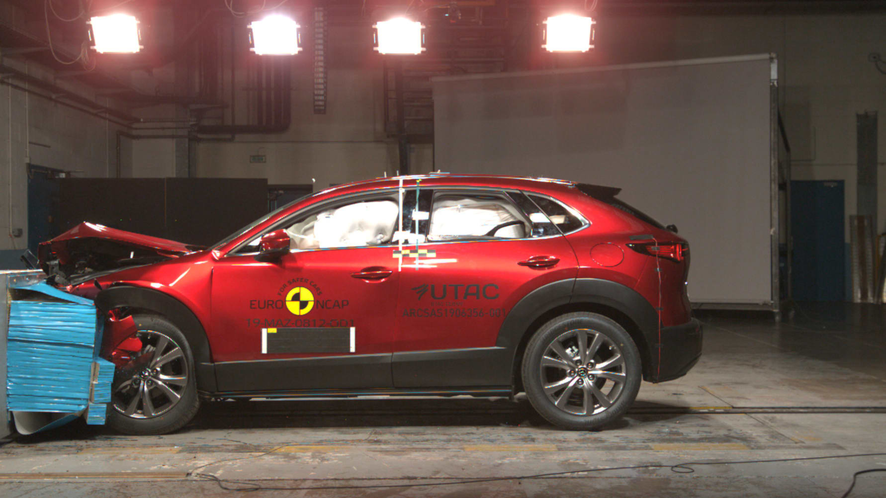 Mazda CX-30 frontal offset impact test Nov 2019