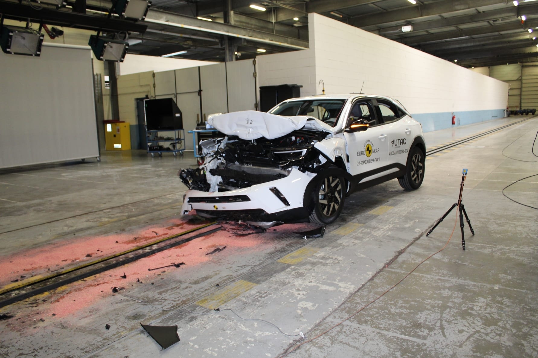 OpelVauxhall Mokka - Full Width Rigid Barrier test after crash.JPG