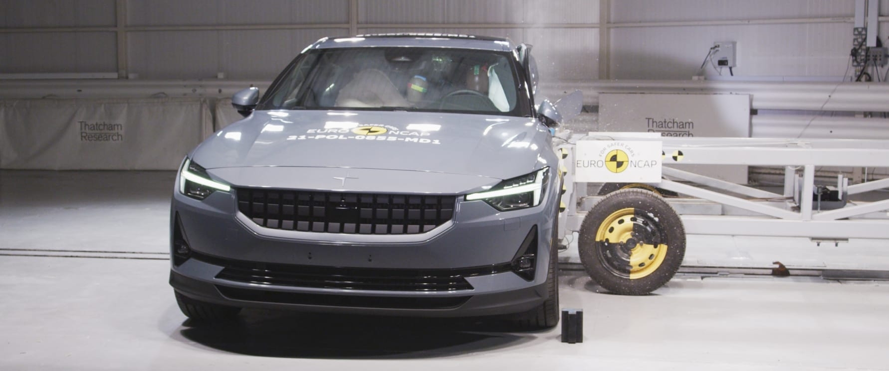 Polestar 2 - side mobile barrier test - March 2021