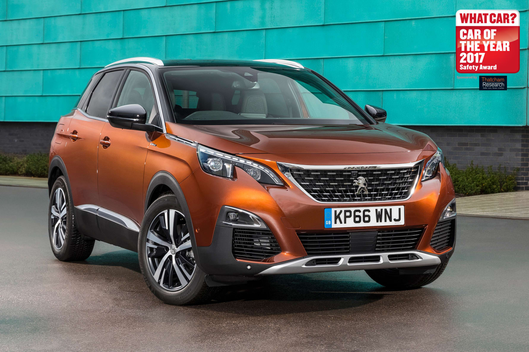 Peugeot 3008 - Thatcham Research sponsored What Car Safety Award 2017 Runner-Up